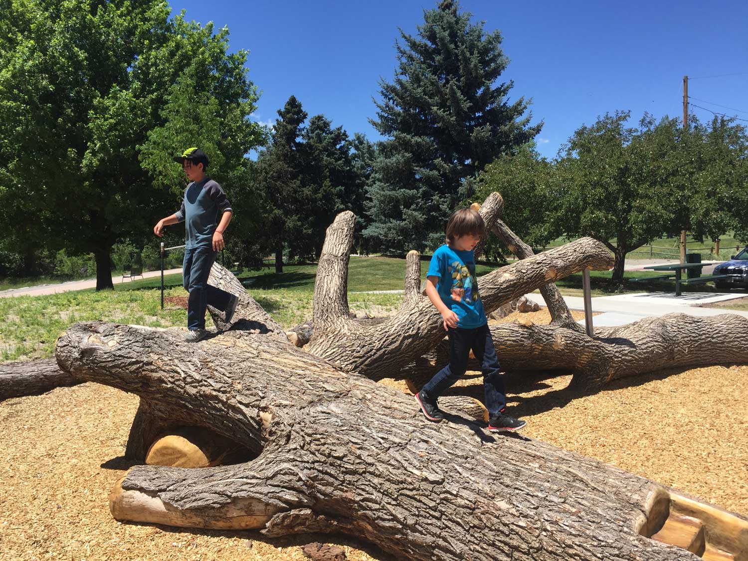 Kinds playing at pasquinel landing