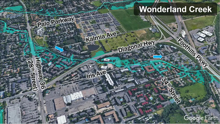 Wonderland Creek Map
