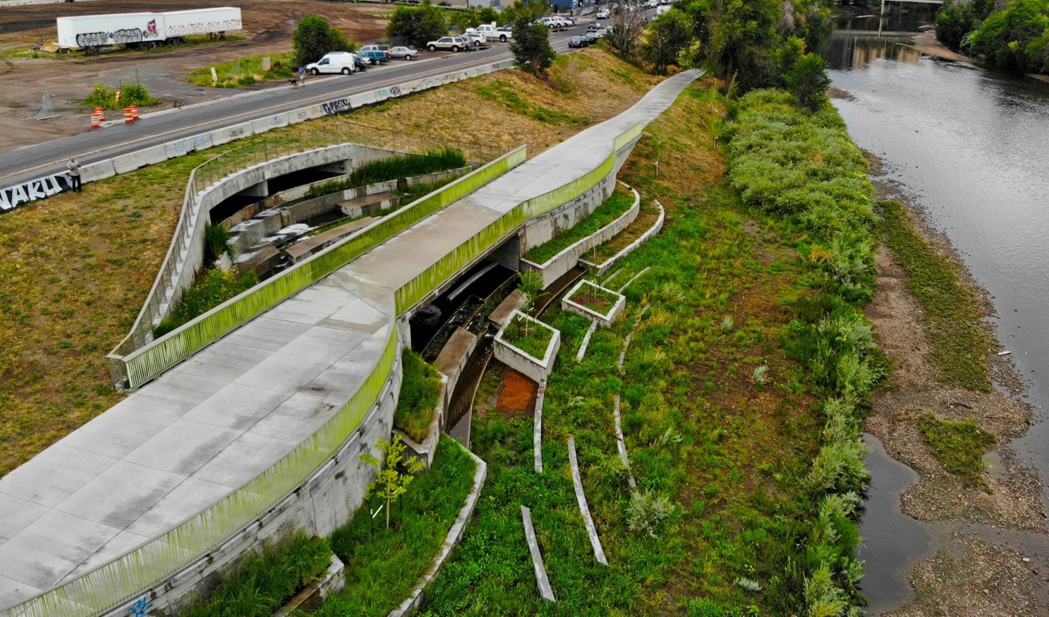 33rd Street Outfall arial photo