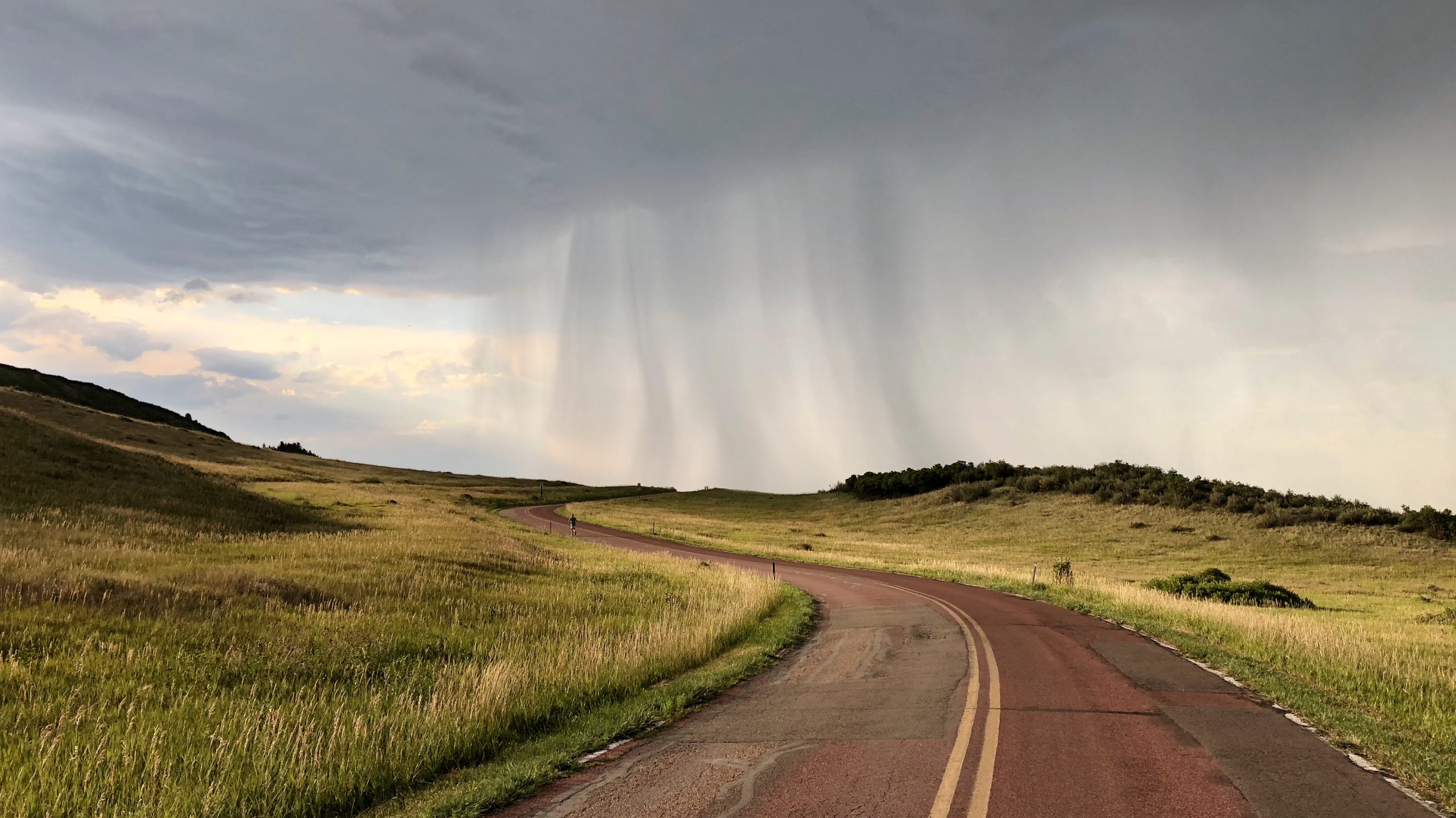 Rain and dark clouds