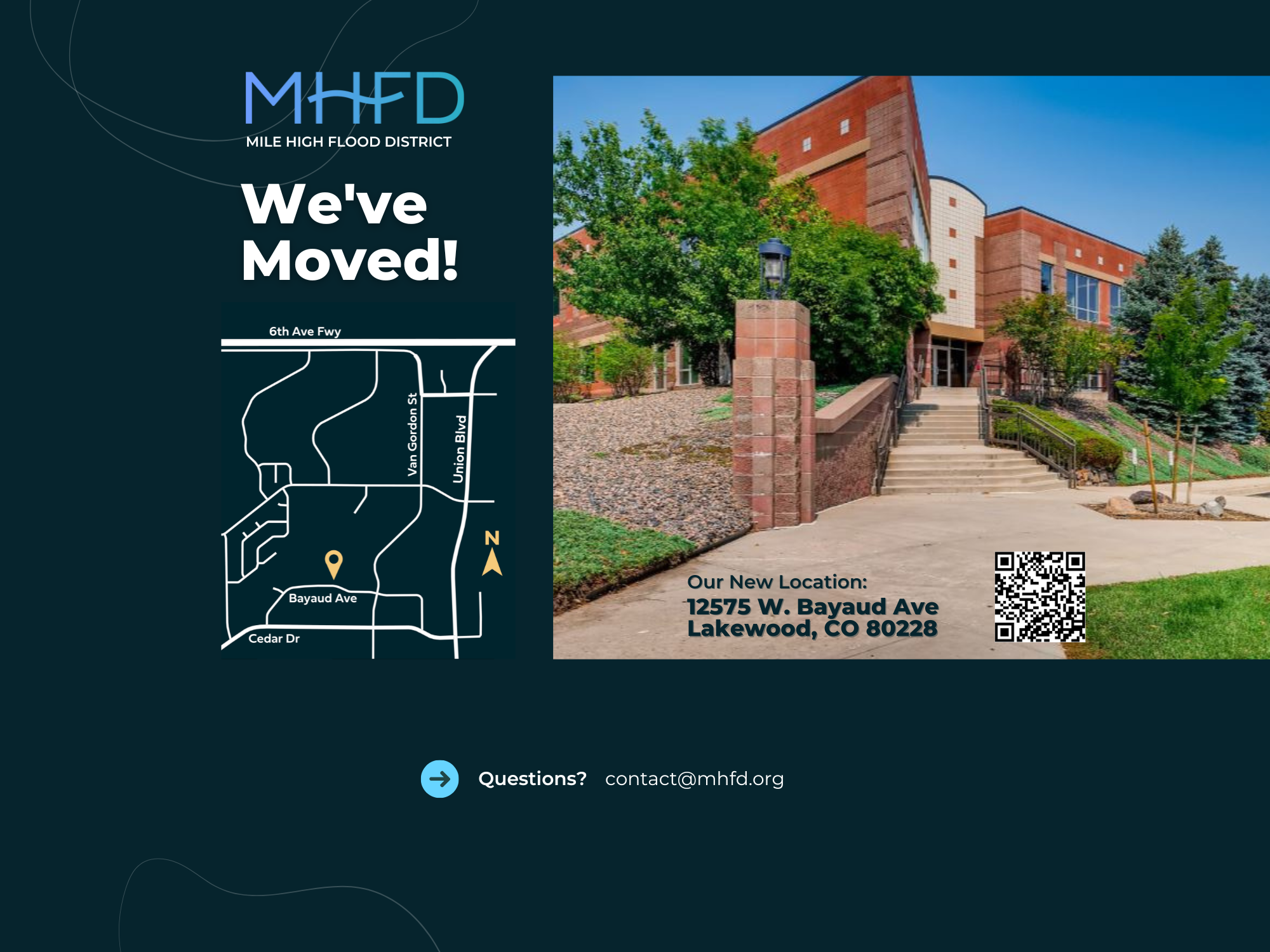 Mhfd Map MHFD has Moved to Lakewood! - Mile High Flood District